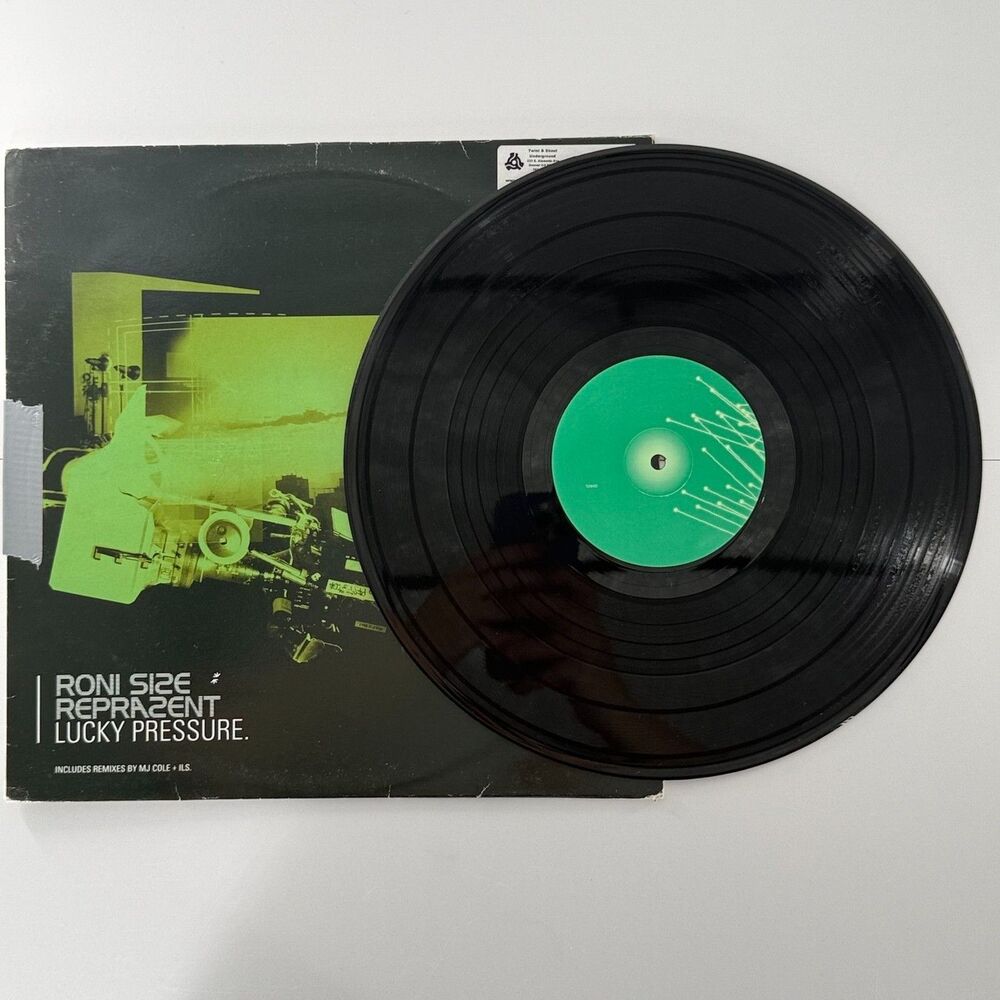 Roni Size Reprazent Lucky Pressure12”Vinyl MJ Cole Remix Breakbeat DnB Single#68